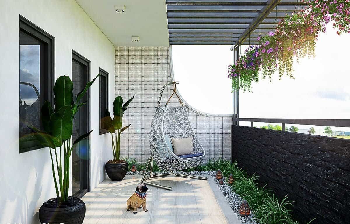 Cách Bố Trí và Thiết Kế Mẫu Ban Công Đẹp Cho Nhà Ống