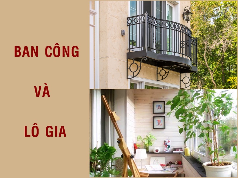 Phân biệt logia và ban công dựa trên mục đích sử dụng